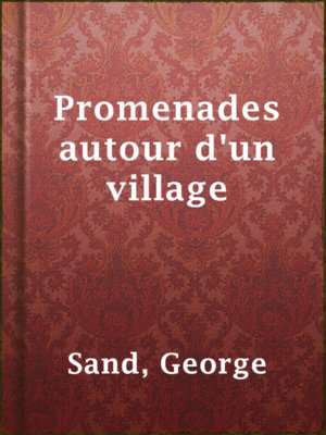 cover image of Promenades autour d'un village